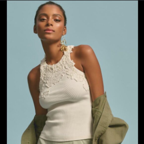 Brand New The Pippah Lace Appliqué Tank - Picture 7 of 8